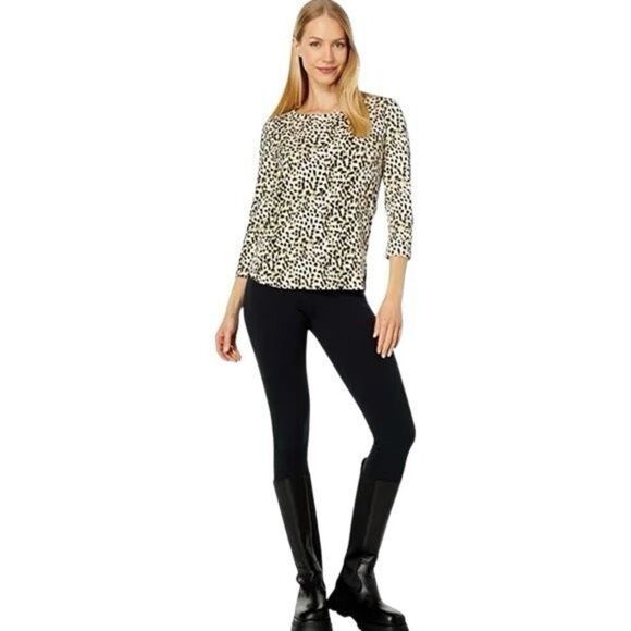 NWT Tommy Bahama Ashby Isles Lagoon Leopard Top size XS - Picture 3 of 8
